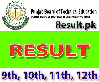 pbte result|pbte lahore.